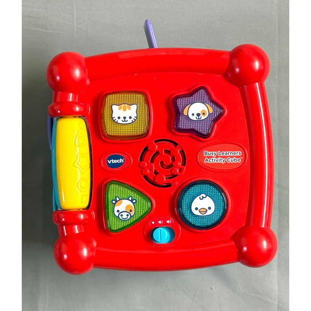 Vtech Baby Toy Bundle Activity Cube Phone Caterpillar Puppy Zebra Soccer Ball - Picture 6 of 8